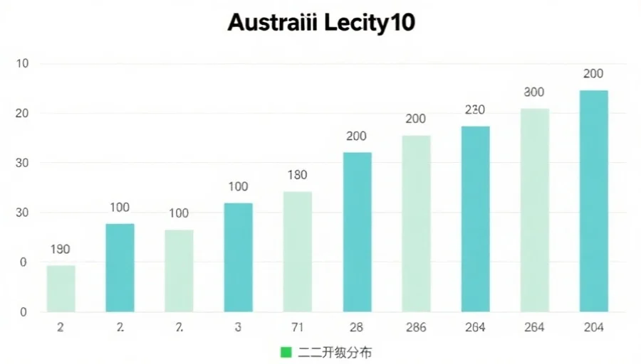 展示一张澳洲幸运10开奖号码的奇偶分布柱状图，配色清新，数据一目了然